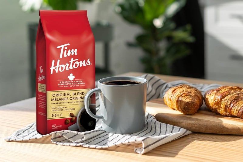 Tim Hortons Original Blend Ground Coffee, Fine Grind, Medium Roast, 300g - Image 4